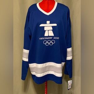 2010 Vancouver Canada Winter Olympics Stanley Hockey Jersey Elevate Unisex M-L